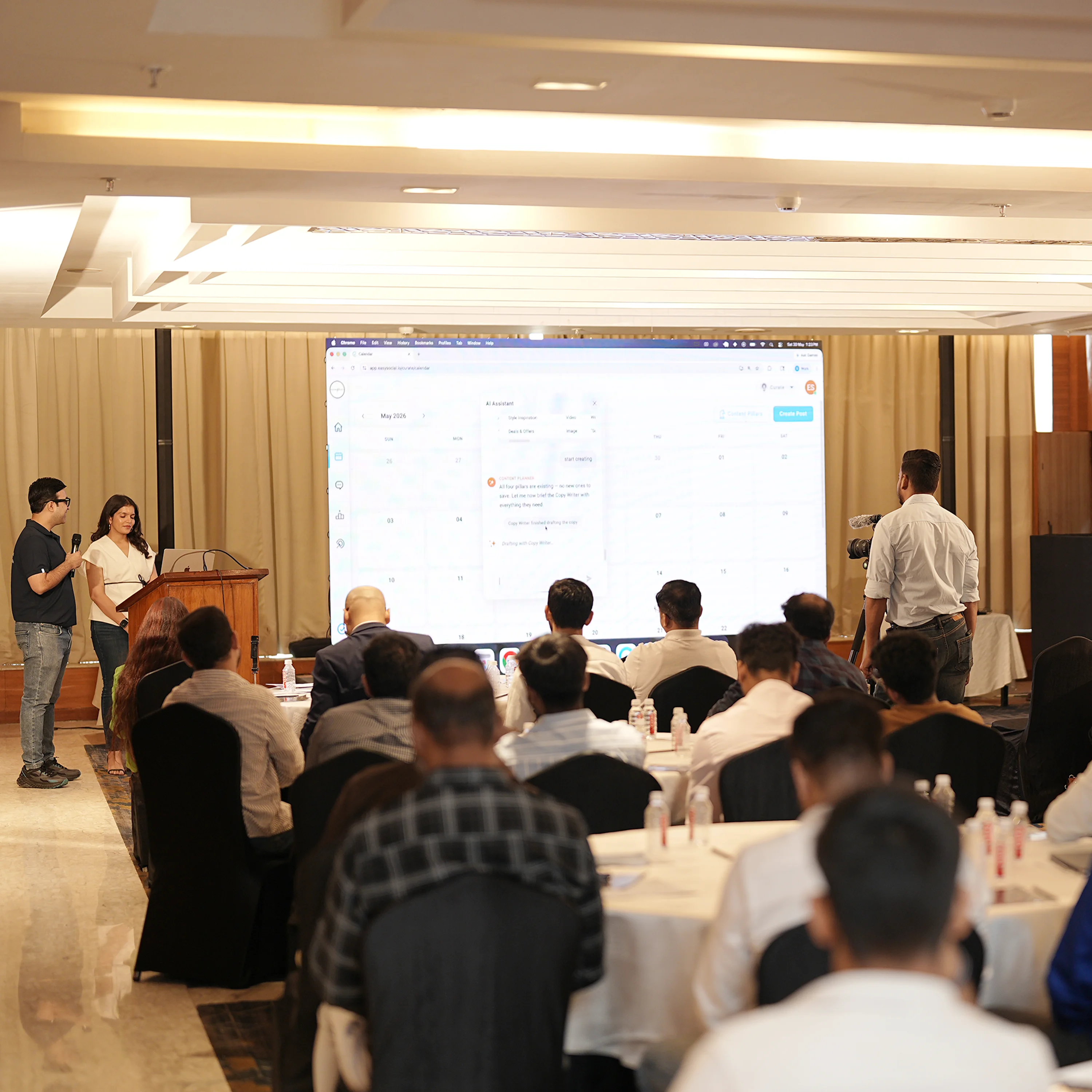 Photo 2 of 5 from the EasySocial event, where teams saw Engage and Emerge demonstrated live